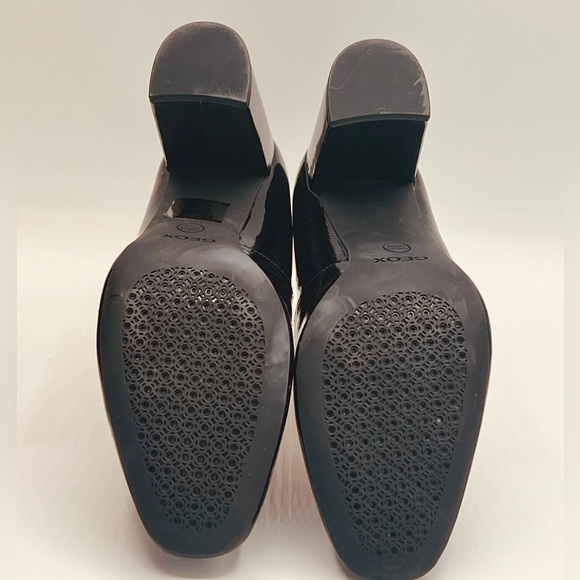 EU 36 US6 GEOX Respira Black Classic Patent Leather Pumps 3” Comfortable Heel - Picture 6 of 10
